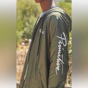 PRIMITIVE Skateboarding Nuevo Script Mens Olive Windbreaker Jacket Men’s M